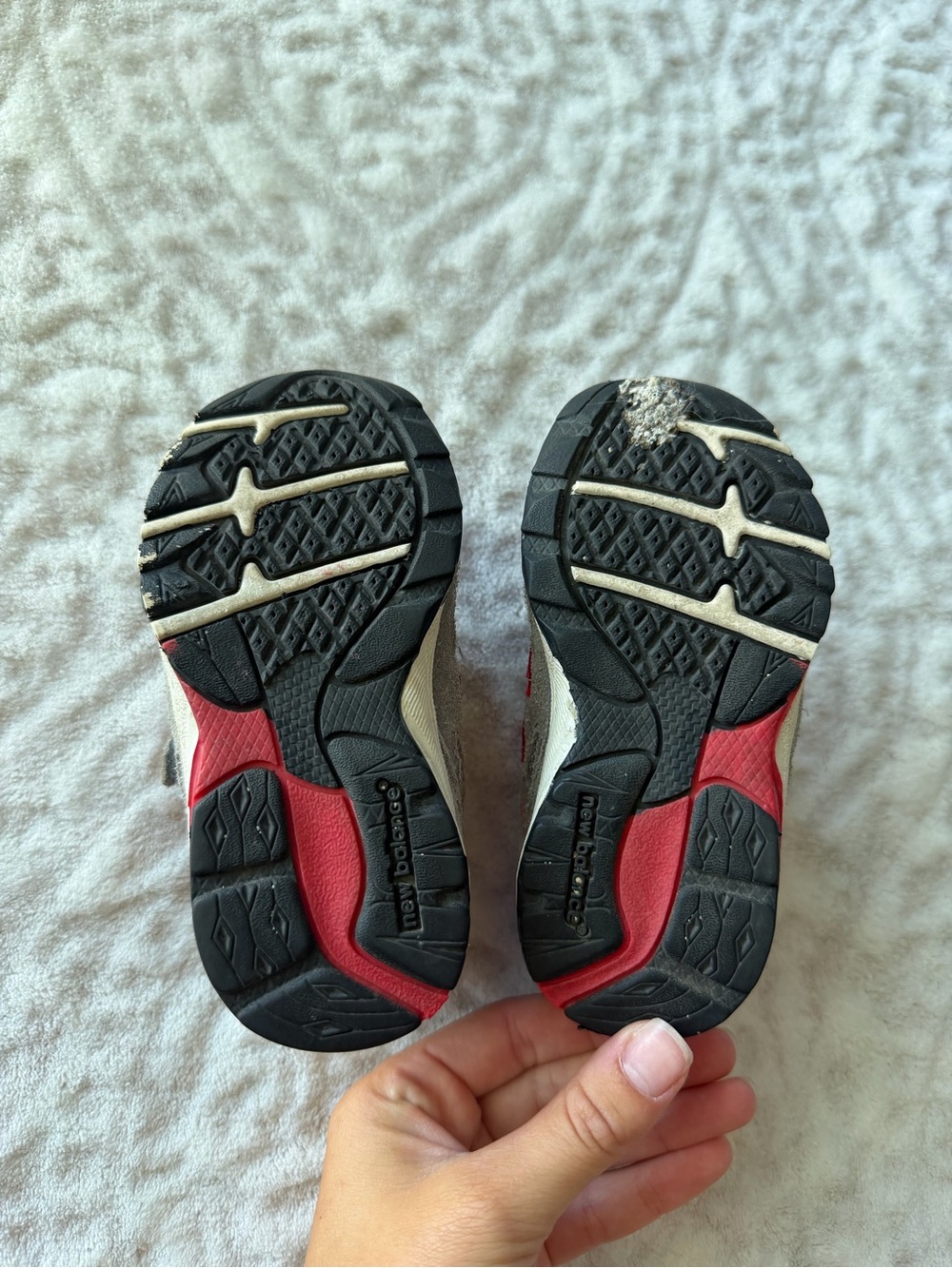 New Balance 888 Toddler Shoes Size 6.5 Gray Red Hook & Loop Sneakers KV888GRI - Picture 7 of 7